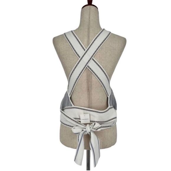 Club Monaco NWT Raeni Halter Knit Top
Blue/White X-Large - Picture 9 of 10